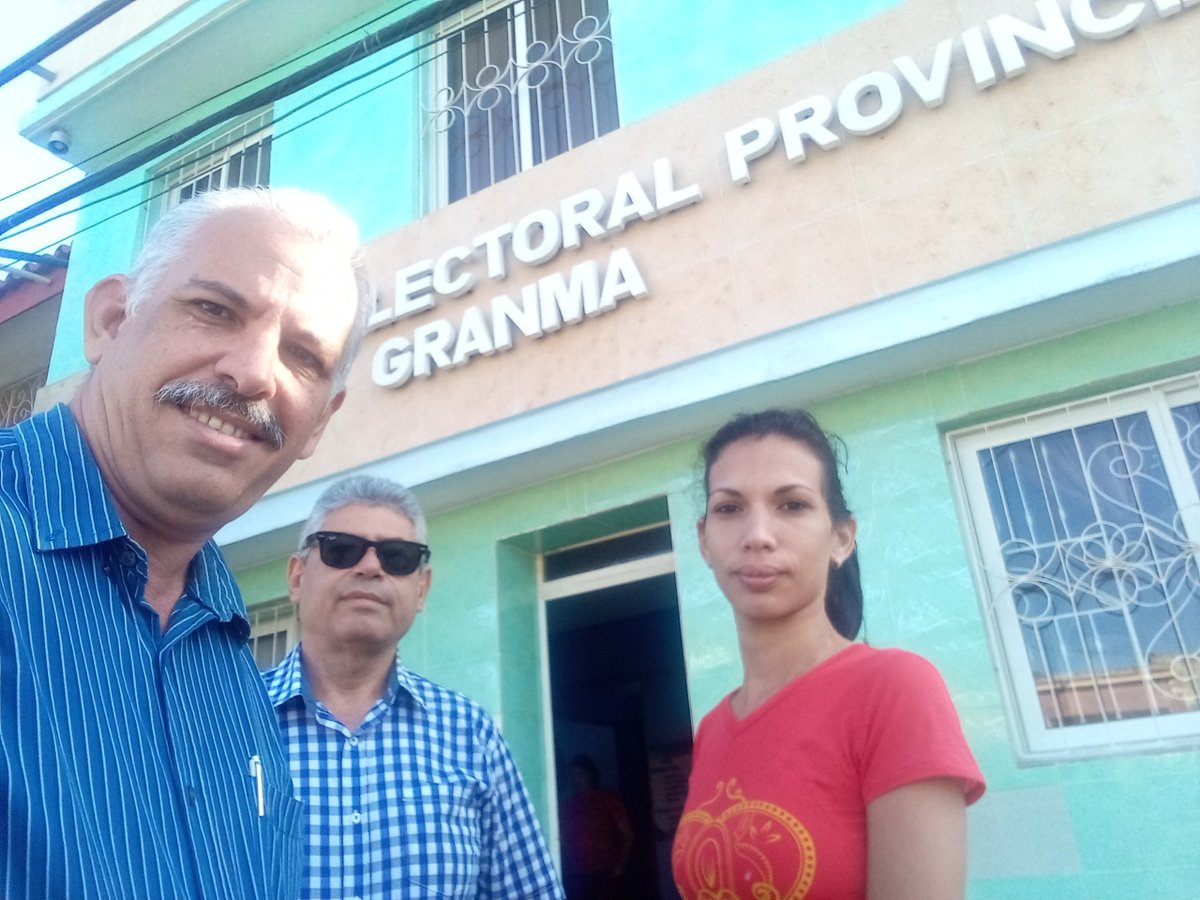 En #Granma desde éste martes dando continuidad a la visita de control y ayuda a la actividad de comunicación en el Consejo Electoral Provincial.

#JuntosPorLaDemocracia