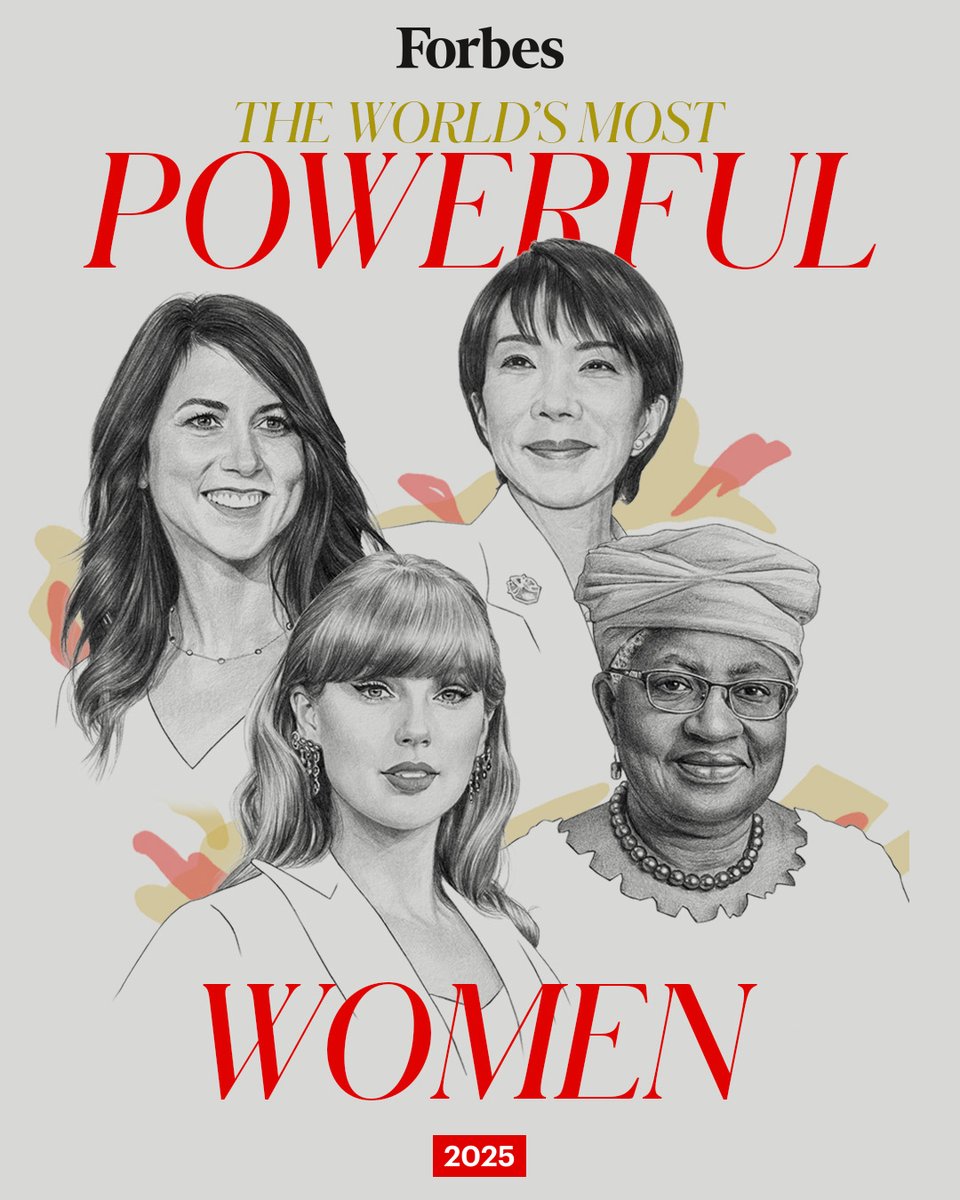 Introducing the 22nd annual Forbes list of the World's 100 Most Powerful Women: forbes.com/lists/power-wo… 

These 100 #PowerWomen—including 17 newcomers—command a collective $37 trillion in economic power and influence more than 1 billion people.

Illustration: Oriana Fenwick for