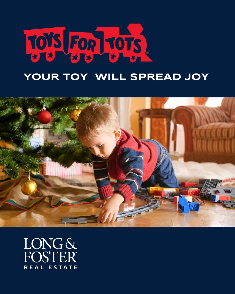 This holiday season, join us in giving back by donating to <a href="/ToysForTots_USA/">Toys for Tots</a> —helping make a child’s holiday bright.

Visit a Long &amp; Foster office for toy drive details, or donate today at monkeylink.co/503f7f. #longandfoster #toydrive #toysfortots