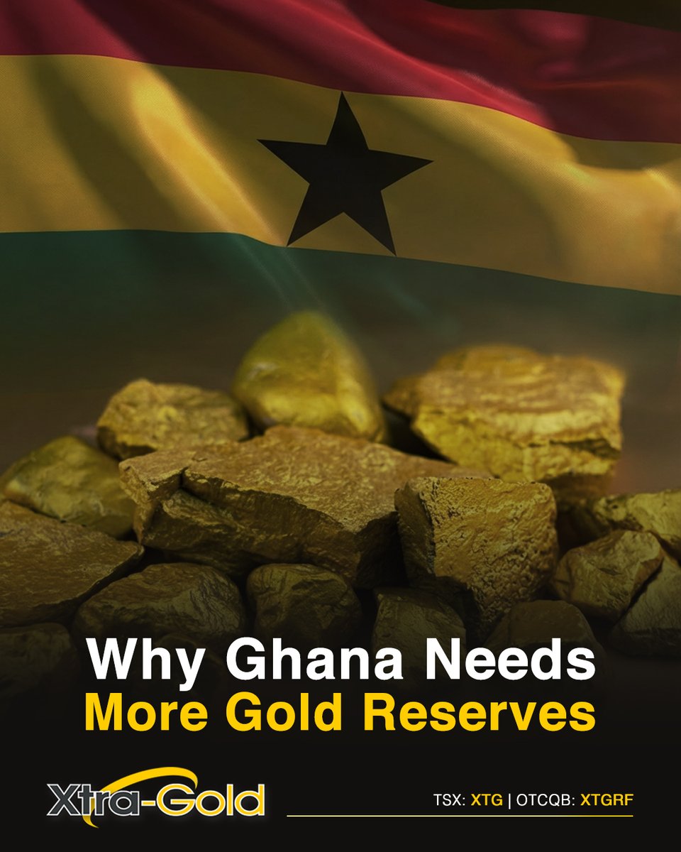 While #Ghana’s #gold reserves are at record levels, ongoing efforts are crucial to build on this momentum.

Read: ordnl.link/mlvZvGz

🇨🇦 #TSX: $XTG | 🇺🇸 #OTCQB: $XTGRF