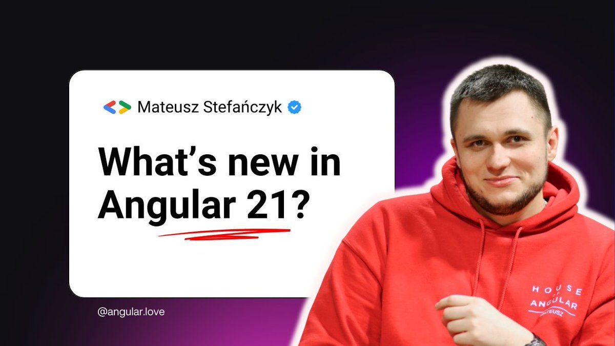 AngularLovePL's tweet image. 📲 #Angular is evolving extra fast, and keeping up can be challenging. 

However, it is essential, not only for building better apps, but also for staying ahead of other developers and opening up stronger career opportunities. Knowing v21 can open a lot of doors!

Fortunately,…