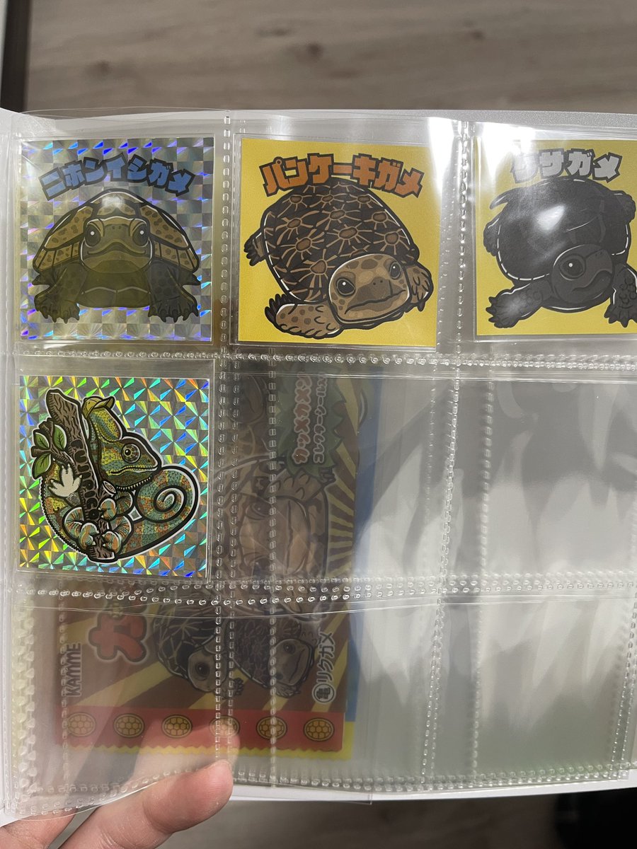 カメデショーで買ってきてもらったビックリマン風シール@kame884r