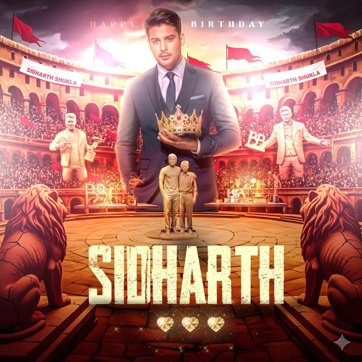 Here is our CDP for #SidharthShukla 's  birthday. Let's show our love &amp; join the celebrations 🔥

#SiDecember #SidHearts