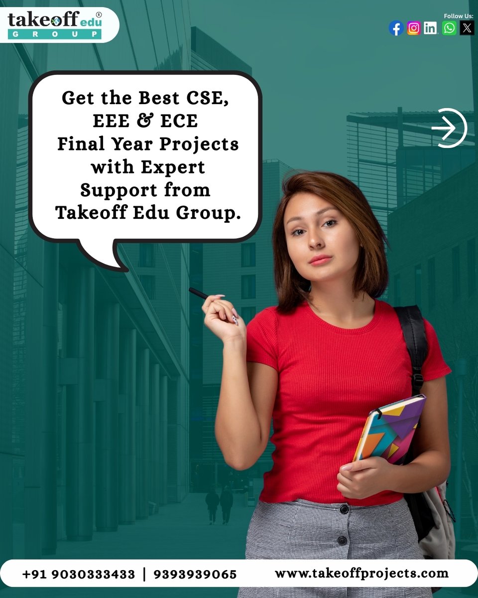 takeoffedugroup's tweet photo. 🚀Final Year Project Stress? We’ll Make It Easy!
Get expert help for CSE, EEE &amp; ECE projects

📞 9030333433 | 9393939065
🌐 https://t.co/jHJtE5MC4q
💬 DM us now!

#FinalYearProjects #EngineeringStudents #CSE #EEE #ECE #ProjectHelp #TechSupport #BTechProjects #TakeoffEduGroup https://t.co/BzuzUGwddb