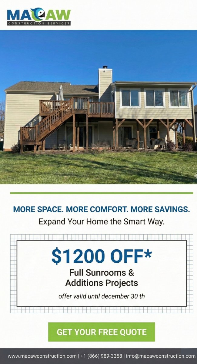 MacawServices's tweet photo. SAVING SEASON IS HERE! 💰✨

Take advantage of our special discount season and upgrade your home with the quality only Macaw Construction can offer.
Roofing • Siding • Decks • Porches • Gutters
Free Estimates
Contact us today and start saving 
(866) 989-3358 https://t.co/JzHCZ6tE3E