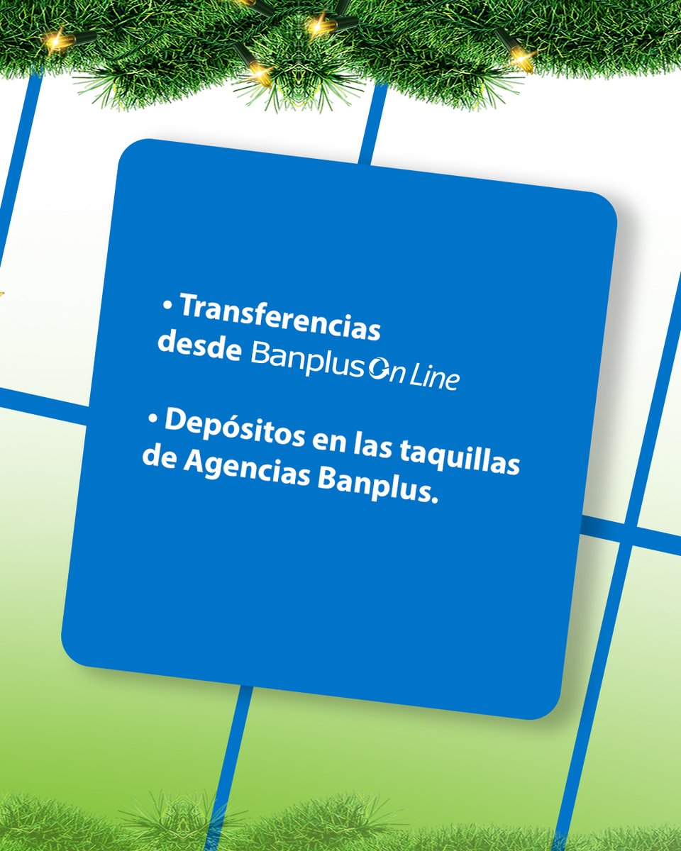 Cierra el año al día con tus compromisos municipales. 🏙️✨

Desde Banplus On Line paga tus impuestos rápido, seguro y sin complicaciones: usa el botón de pago de tu alcaldía, transfiere o deposita en agencias.

¡Hazlo fácil, hazlo a tiempo! ✔️

#PagosMunicipales #BanplusOnLine