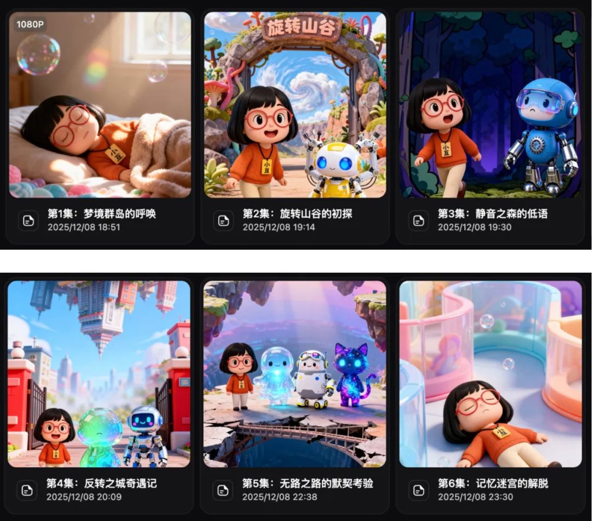 Ensuite, en se basant sur l'intrigue de l'épisode précédent et le plan général du scénario...
Répétez les étapes ci-de