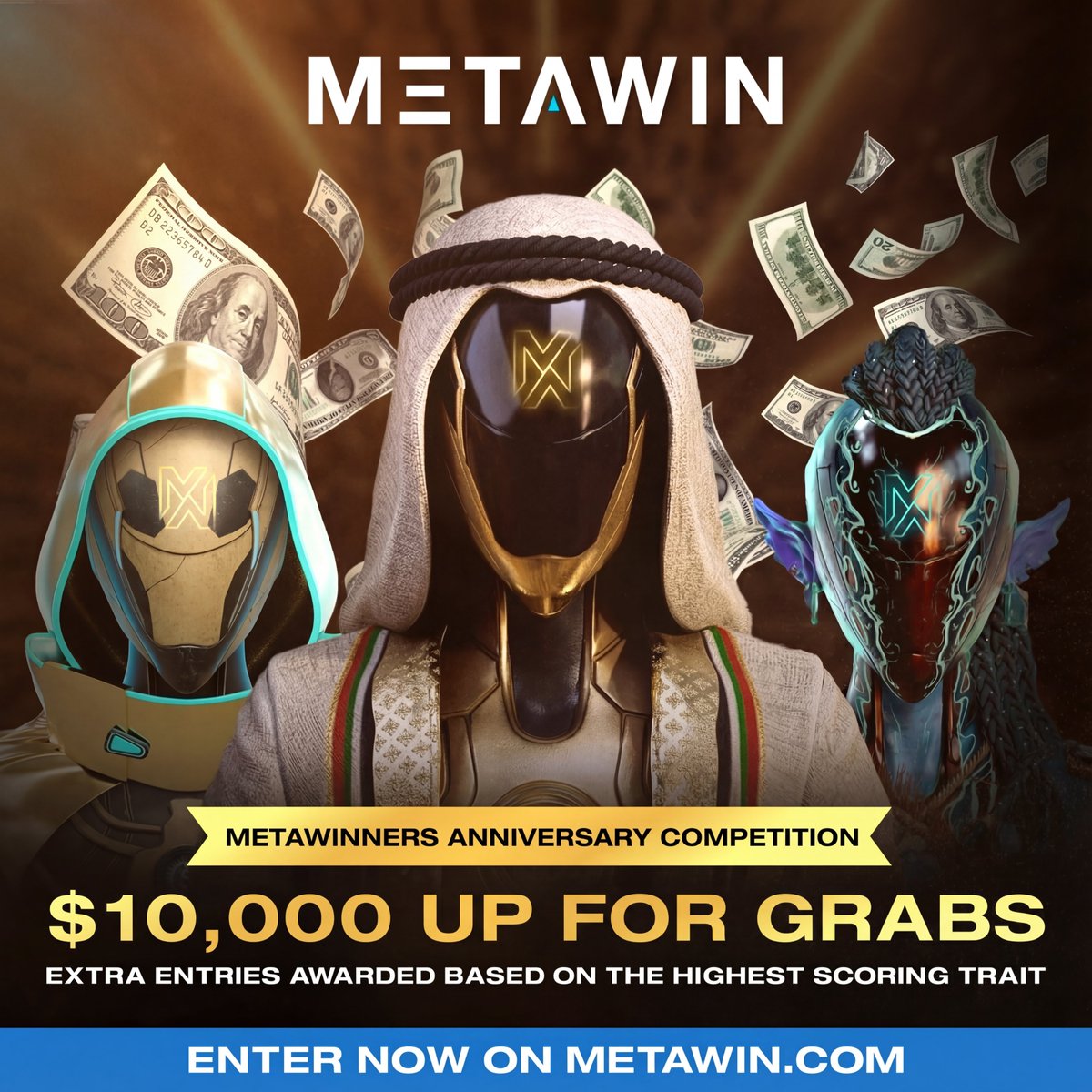 One year ago, the MetaWinners were born!

We're celebrating with a massive $10k USDT Competition for MetaWin NFT holders 🔥