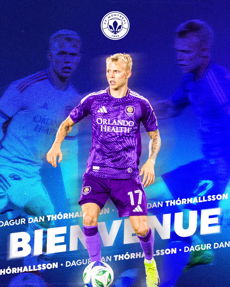 Bienvenue Dagur Dan Thórhallsson 🤝

🗞️ Le CF Montréal fait l’acquisition de Dagur Dan Thórhallsson d'Orlando City >>> tinyurl.com/2t5b3ek4

🗞️ CF Montréal acquires Dagur Dan Thórhallsson from Orlando City >>> tinyurl.com/bdfh4vyu

#CFMTL