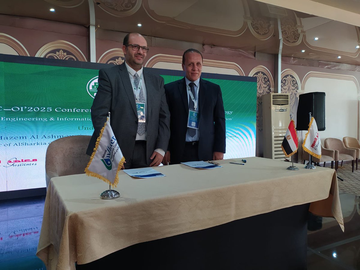 وقّع أ.د/ شريف محمدي، رئيس المركز القومي لبحوث المياه، بروتوكول تعاون مع أ.د/ عبدالله الدهشان، رئيس مجلس أمناء جامعة العبور لدعم مسارات البحث العلمي والتدريب، وتم توقيع بروتوكول تعاون ثانٍ بين معهد بحوث التغيرات المناخية وآثارها البيئية التابع للمركز ومعهد العبور العالي للهندسة.