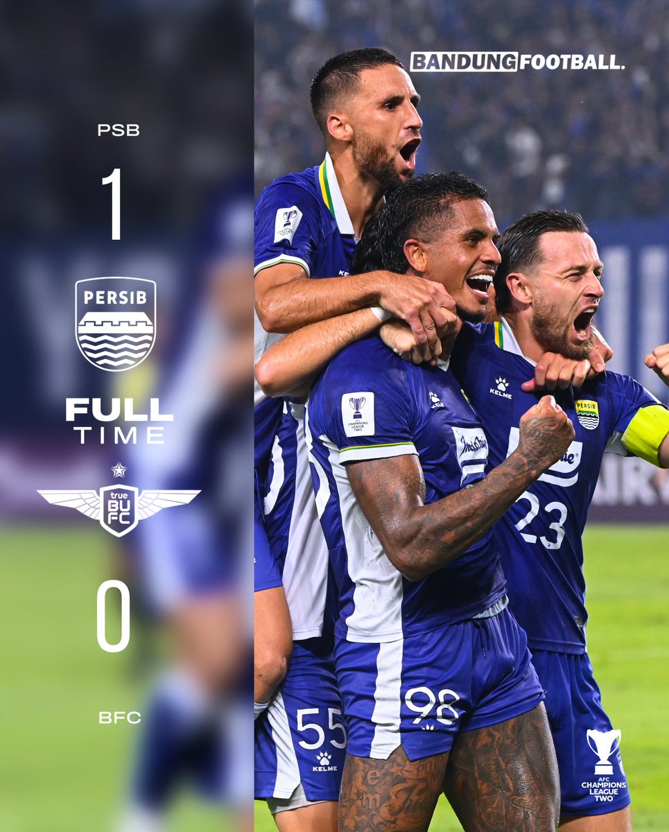 FULL TIME!

PERSIB BANDUNG REACH KNOCKOUT STAGE ACL 2!!!!!!!! 😭😭😭😭😭

RAMON TANQUE, HATUR NUHUN GOLNYA! 🔵🔵🔵🔵🔵🔵

#BandungFootball #BFCOM #PersibDay #Persib #Bobotoh #ASIALEVEL