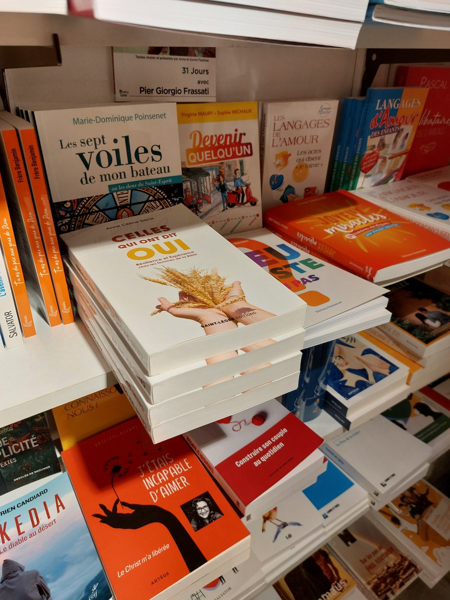 En stock à la librairie du Chemin Neuf rue Henri IV à Lyon : un livre marial et biblique comme cadeau de Noël ?  Pour votre femme,  votre fille, votre amie? Ou pour un homme qui veut connaître Marie?