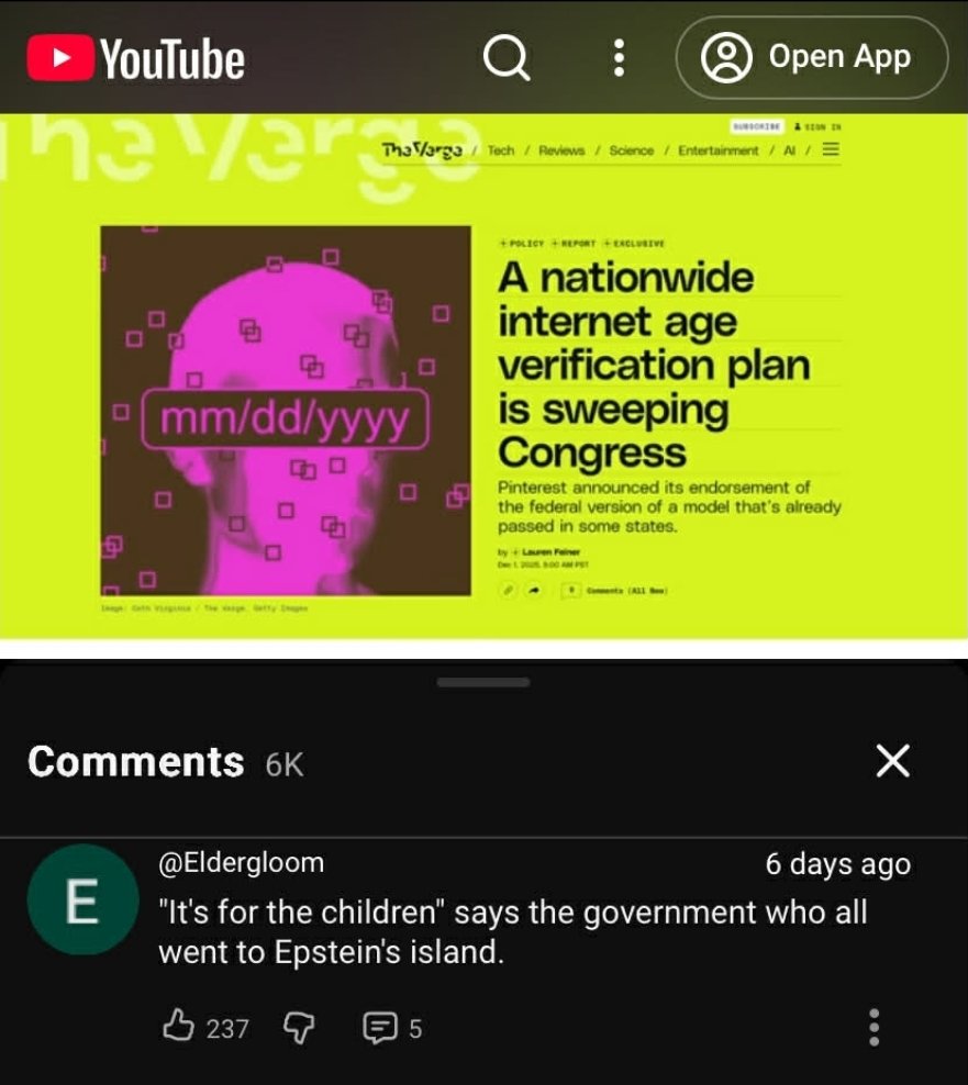 CopieKatNinja's tweet photo. The age verification situation is crazy.

I just had to verify my age for my email... https://t.co/mEFsezo6aj
