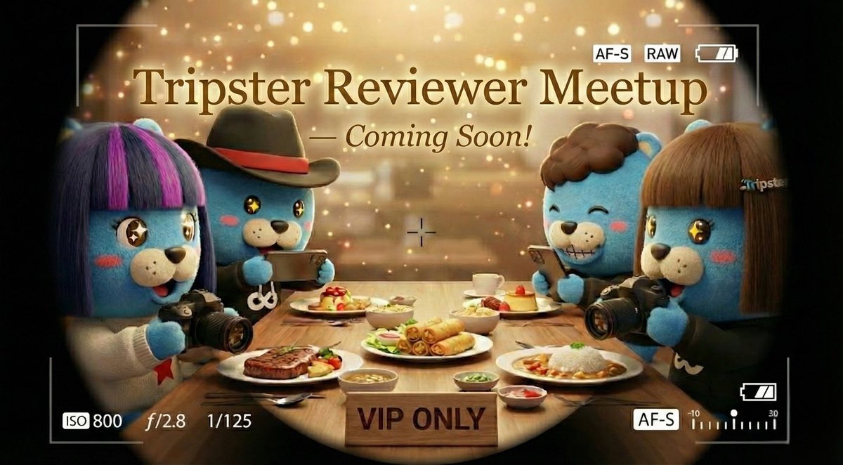 Sneaking in with a little alpha… Tripster is preparing a food-review Meetup! 🍽️💙

We’re planning a cozy dining session with community food reviewers —
and of course, Tripster Holders will get the first slots! ✨

In the meantime, feel free to start practicing your reviews,