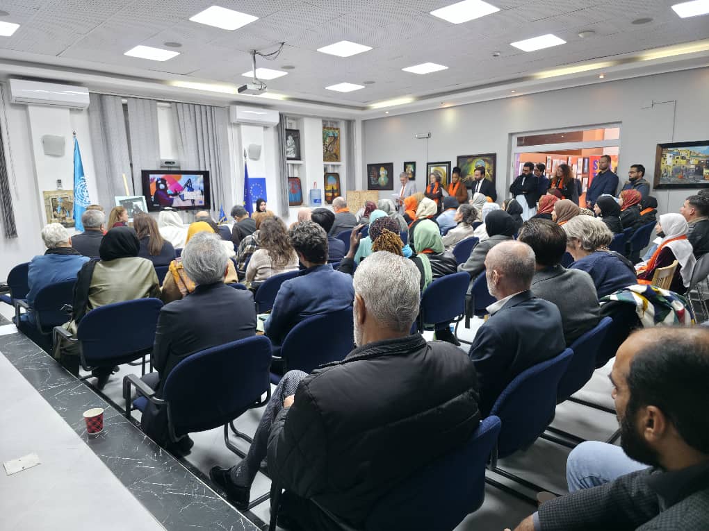 EUinAfghanistan's tweet photo. In an event with @unwomenafghan for the closing of the #16DaysOfActivism, we heard the voices &amp; experiences of many Afghan women &amp; girls.
The #EU 🇪🇺 reaffirmed its commitment to supporting Afghan women &amp; girls across sectors from the private sector to education, health &amp; beyond. https://t.co/frwlRmhjAQ