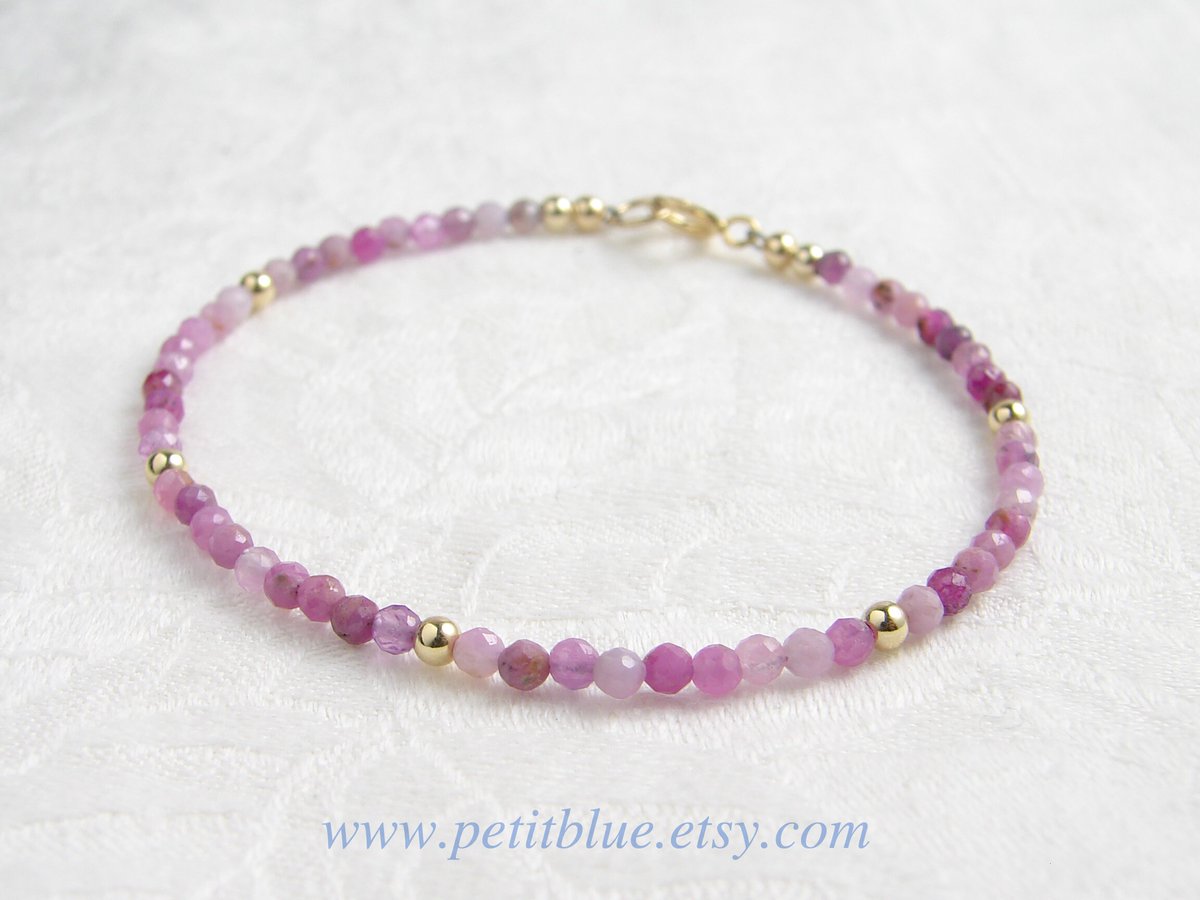 JewelryByMikako's tweet image. Pink Sapphire Bracelet ~ September Birthday Gift ~ Dainty Birthstone Bracelet ~ Gift for Her ~ Layering Bracelet ~ Minimalist Jewelry tuppu.net/6b28469b  #StackableBracelet