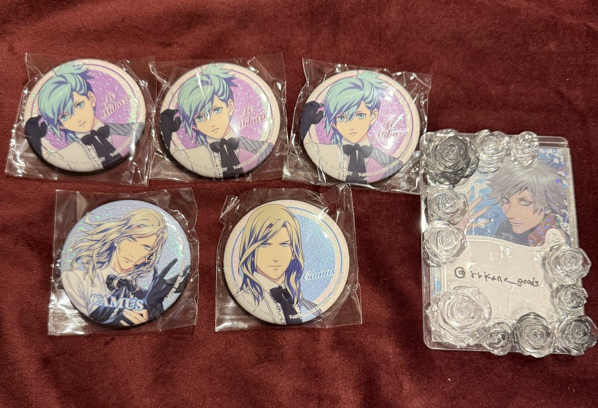 交換】 うたプリ タブナイ 缶バッジ カプセルトイ ガチャガチャ 譲:藍B