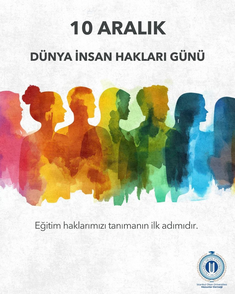 Bugün 10 Aralık Dünya İnsan Hakları Günü. İnsan hakları öğrenilir, öğretilir ve korunur. Eğitim, eşit bir dünyanın anahtarıdır. ⭐