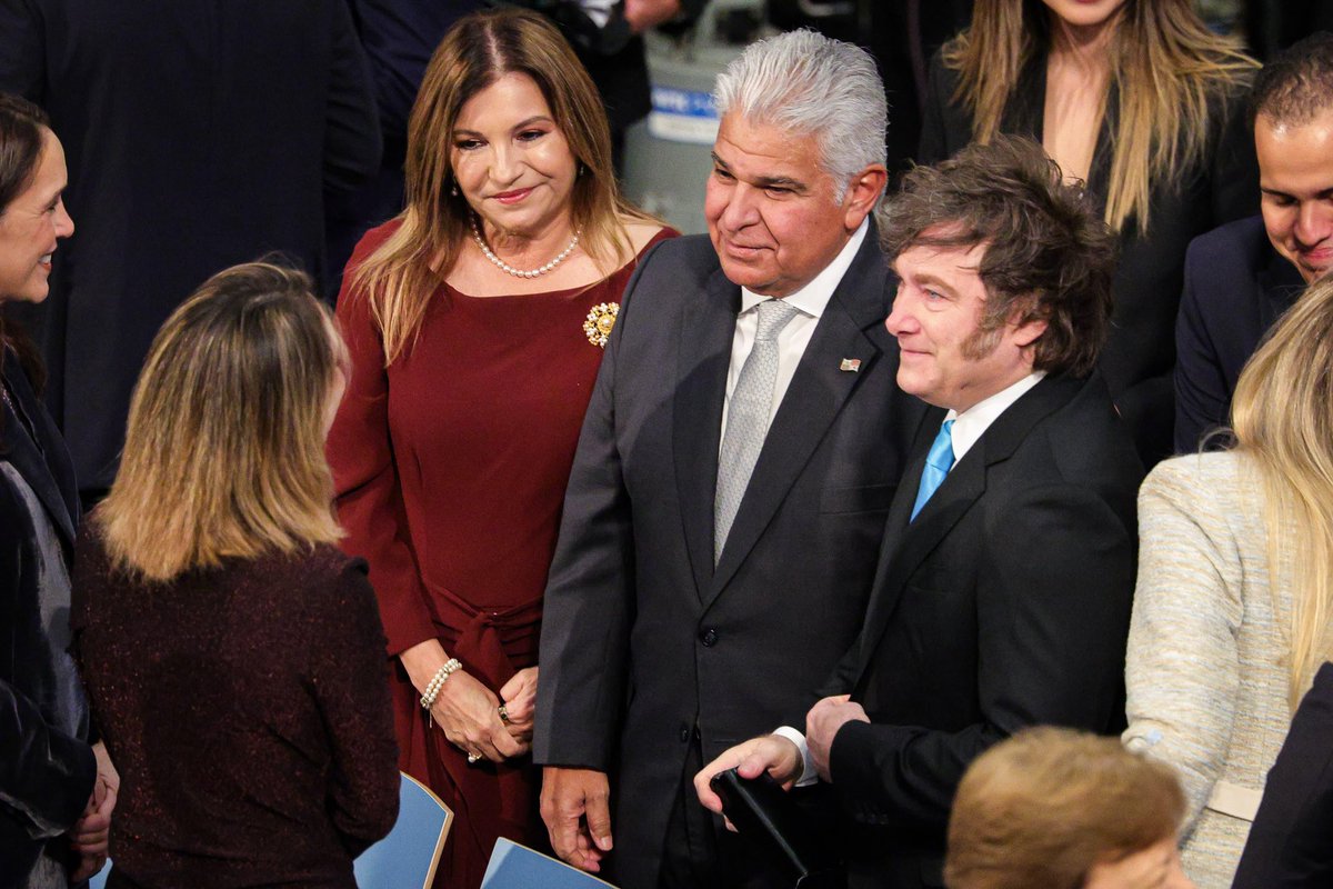 🇵🇦 Desde Oslo: orgullosos de acompañar a <a href="/MariaCorinaYA/">María Corina Machado</a> en un momento histórico para Venezuela y toda América Latina. 

Junto a <a href="/JMilei/">Javier Milei</a>, <a href="/SantiPenap/">Santiago Peña</a>, <a href="/DanielNoboaOk/">Daniel Noboa Azin</a> reforzamos nuestro compromiso con la libertad y lucha por la democracia venezolana. 

Panamá dice presente.