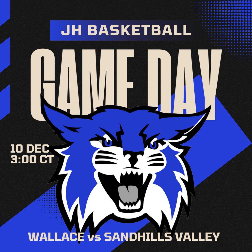 JH Basketball today against Sandhills Valley. Games begin at 3:00CT; Girls A then 2 B quarters followed by Boys A then 2 B quarters. #GoCats!