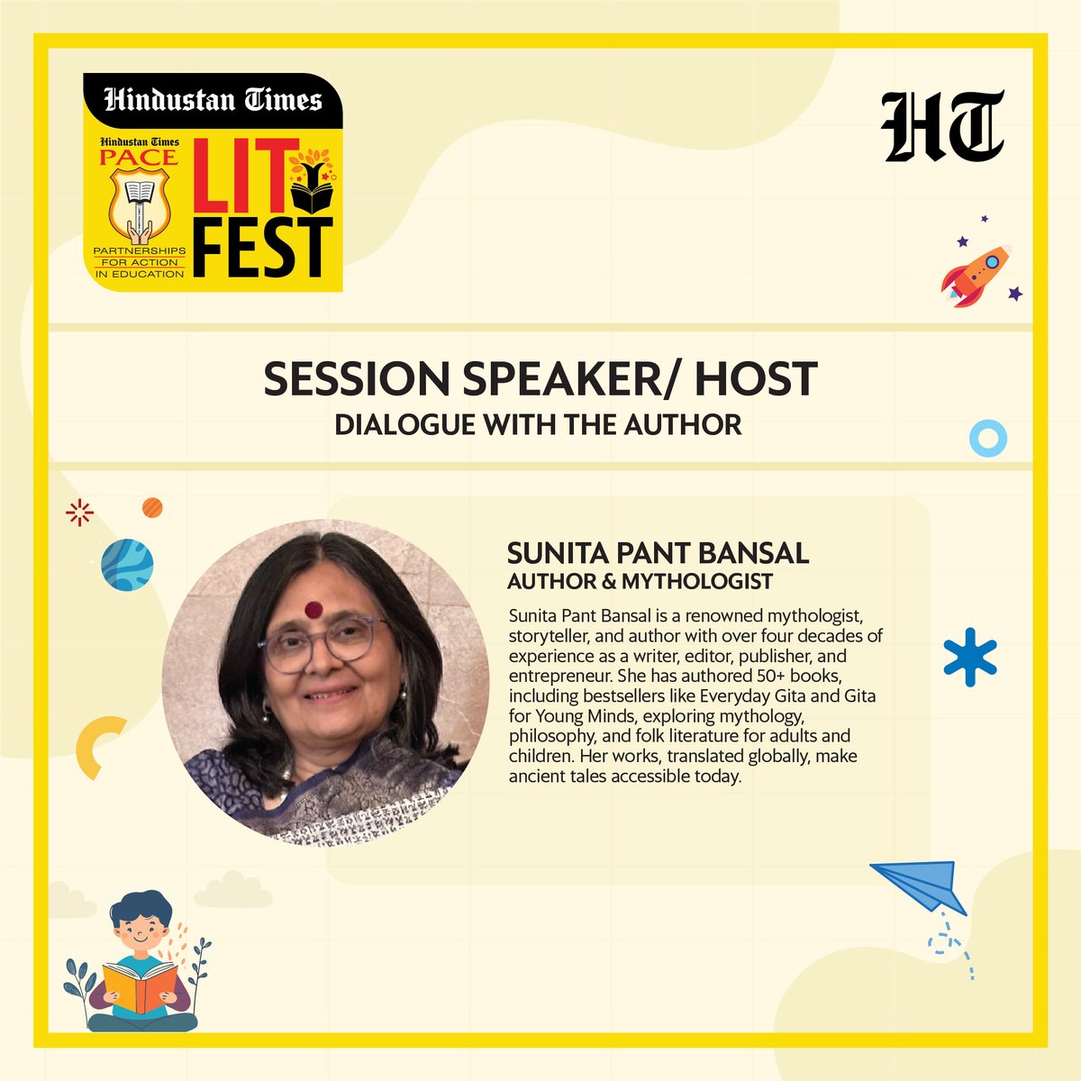 htTweets's tweet photo. #HTLitFest is calling!

Get ready to meet the storytellers, creators, and voices shaping the future of literature and art. From bestselling authors to iconic artists — the lineup is unreal.

The third edition of HT LitFest by Hindustan Times brings a powerful celebration of ideas, creativity, and unforgettable moments.

Speakers Reveal Starts NOW

12th–18th December 2025
Be there. Be inspired. Be transformed.
What to expect:
• Powerful conversations with authors, artists & storytellers
• Creative workshops, insights & behind-the-pages learning
• Ideas, inspiration & an unforgettable literary experience

#HTLitFest #HindustanTimes #LiteratureFestival @sunitapb @VijayKaks