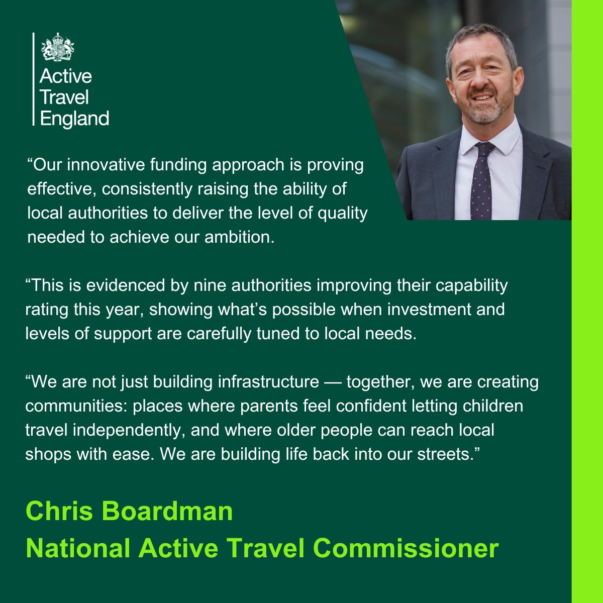 Active Travel England tweet media