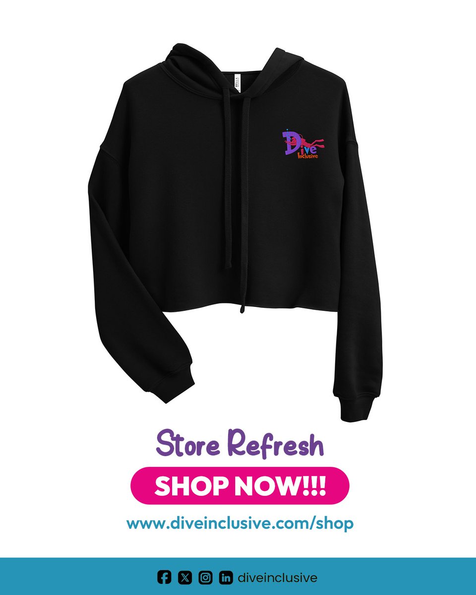 DiveInclusive's tweet image. Winter calls for warmth and impact.
Shop from our merch collection from cosy beanies to windbreakers &amp;amp; cropped hoodies.
Every purchase fuels training, access, &amp;amp; opportunities for young divers.
diveinclusive.com/shop/

#diveinclusive #support #winteressentials #WeareSSI #JCScuba
