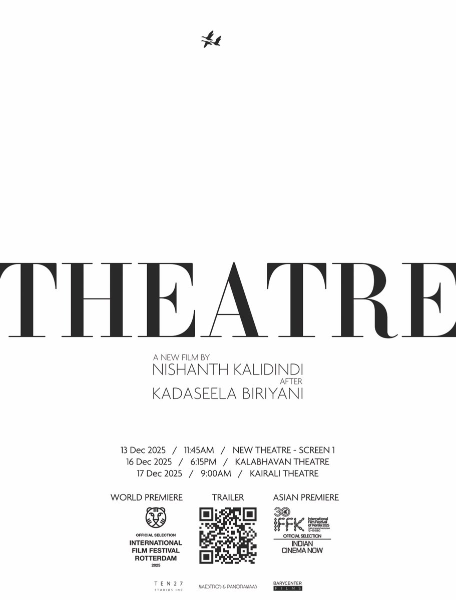 fratrate's tweet photo. IFFK 2025 screening details for Theatre. Hoping to see you all there! https://t.co/cBaixOHrZc