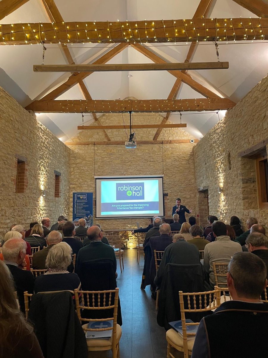 ⭐ THANK YOU! ⭐ 

Thank you to everyone who attended our 'Are you prepared for the impending Inheritance Tax changes?' seminars.

It was great to see our clients there and to share our expertise.

Thank you to the Forest of Marston Vale and Huntsmill Farm for having us!