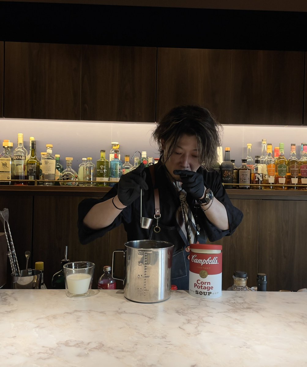 sucotin's tweet image. 自家製コンポタージュカクテル