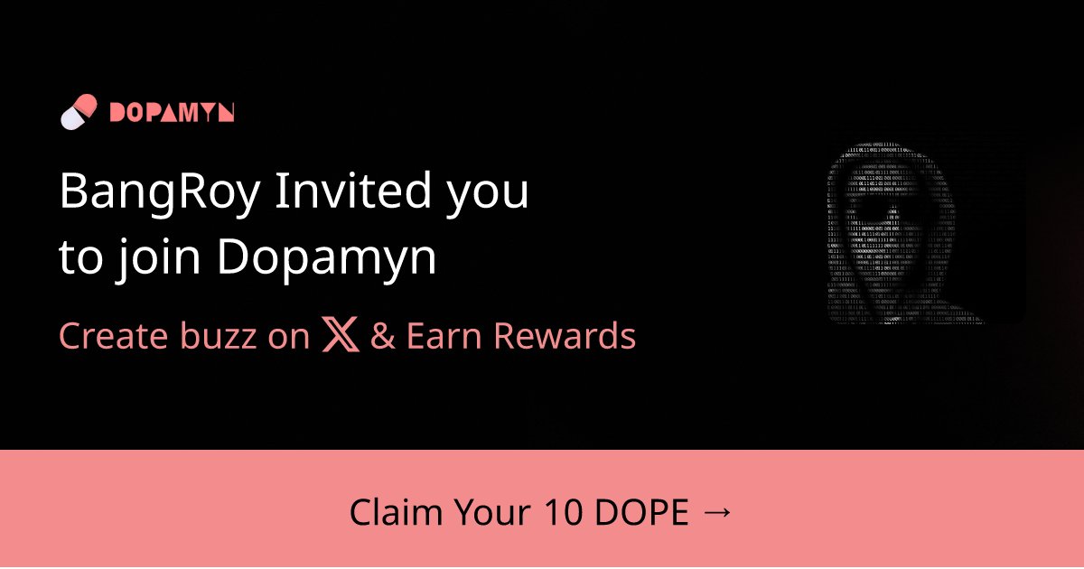 Join me on <a href="/dopamyn_fun/">Dopamyn.fun</a> and earn 10 DOPE with my referral link!

dopamyn.fun/?referral_code…
