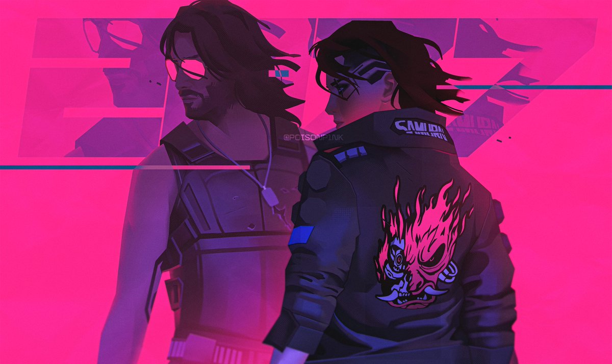 POISONP1NK's tweet image. happy 5th anniversary to cyberpunk 2077, one of my fave games ever 🔫💛