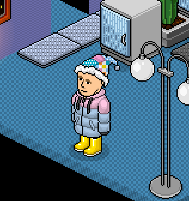 My beautiful new hat on <a href="/Habbo/">Habbo</a> I am ready for winter! #Habbo