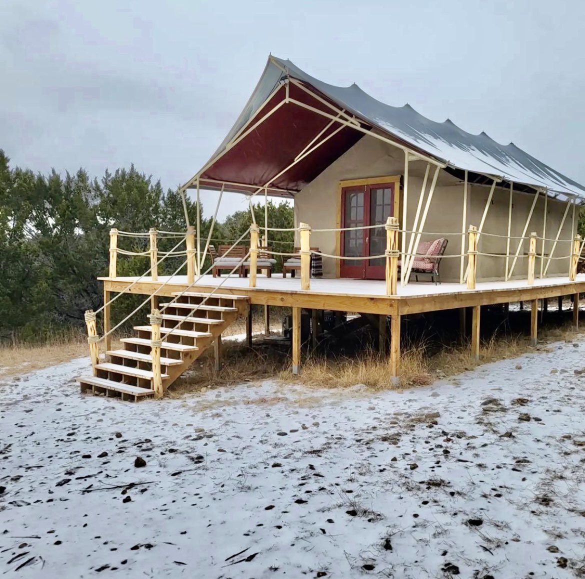 They said “Canvas tents are only good in deserts and places with low precipitation.” They say that “they’re not warm in a harsh winter”. That was “then”. Welcome to the future. AKA Exclusive Tents  AKA “cozy” no matter what’s happening outside. 

🙌 ❄️ 🌧 ⛺️ 💪