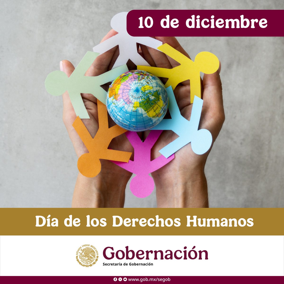EFEMERIDESMX's tweet photo. El Día de los Derechos Humanos nos invita a recordar que ninguna conquista es permanente y que la dignidad debe defenderse todos los días
Los derechos se ejercen, protegen y construyen todos los días
Una sociedad más justa nace del respeto, la empatía y el compromiso colectivo🕊️ https://t.co/LHeaherDef