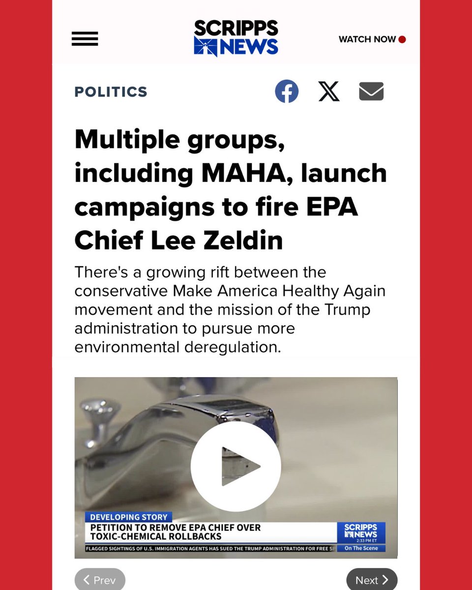 "<a href="/CleanAirMoms/">Moms Clean Air Force</a> launched their own non-partisan campaign this week, titled 'Zeldin Must Go,' exemplifying frustration with the agency across the board."

<a href="/ByMauraBarrett/">Maura Barrett</a> covers our #ZeldinMustGo campaign➡️📰scrippsnews.com/politics/a-mah…