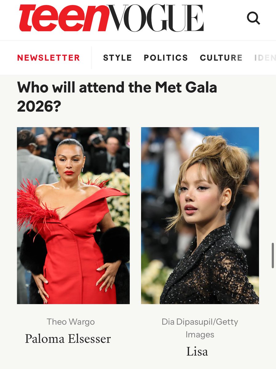 Met Gala 2026 Theme: Costume Art

📅 May 04, 2026 

#LISA - Host Committee 

🔗 teenvogue.com/story/met-gala…

<a href="/wearelloud/">LLOUD</a> <a href="/VogueThailand/">Vogue Thailand</a>