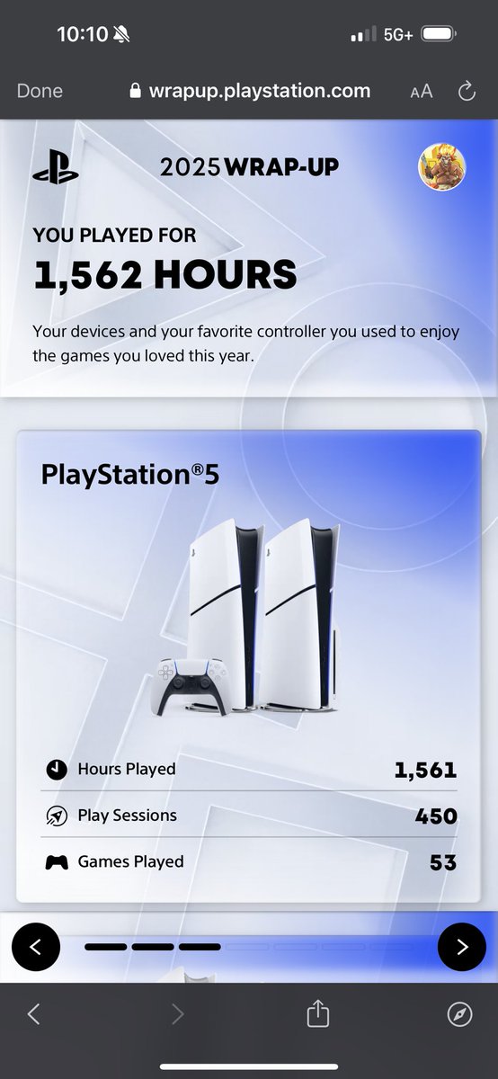 DoccoBell's tweet image. 2026 we’re going for 100 platinums. I’m sure of it this time! #PlayStationWrapUp