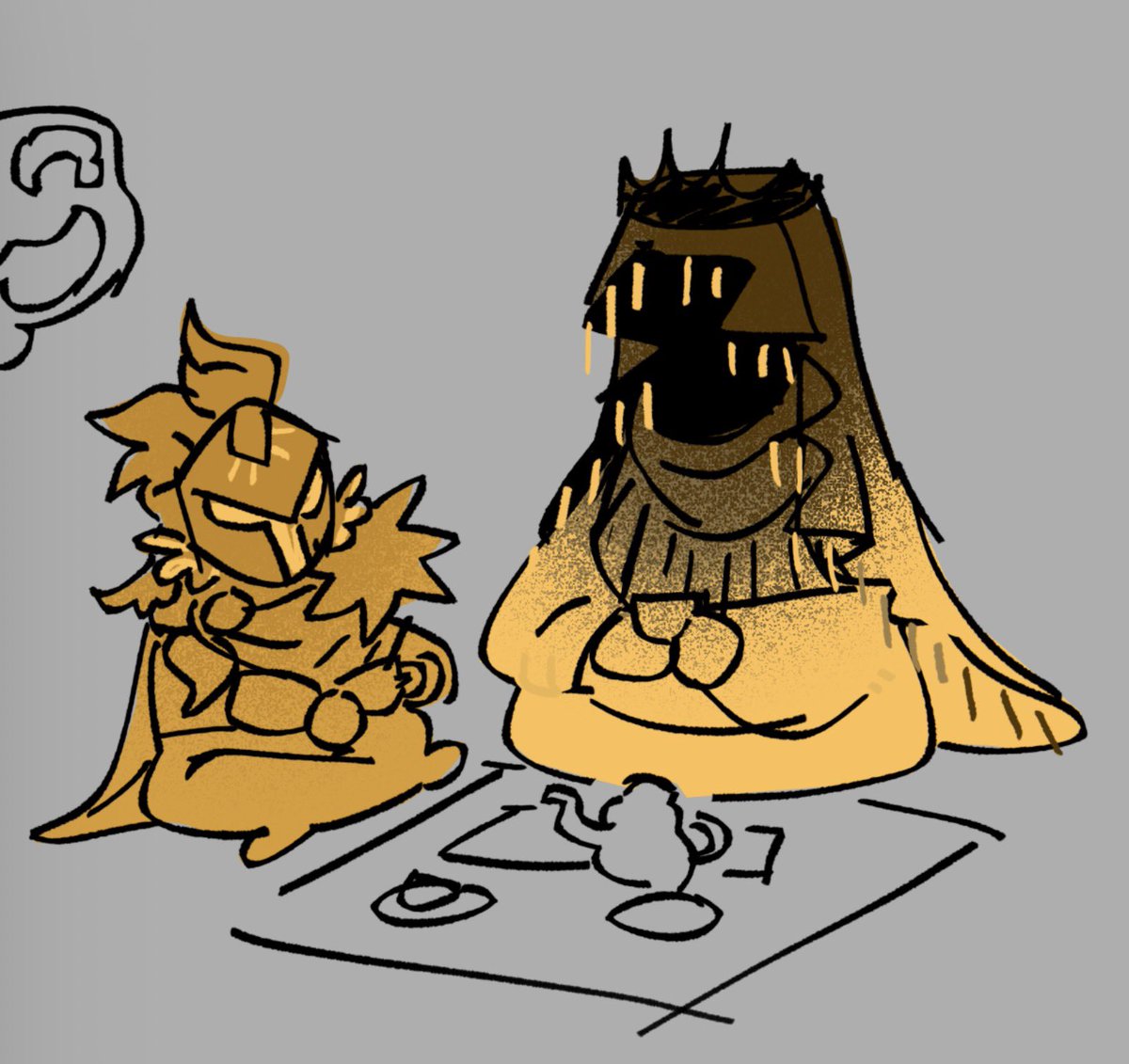 R4U1Y's tweet image. I drew d3rking teaparty with fingor