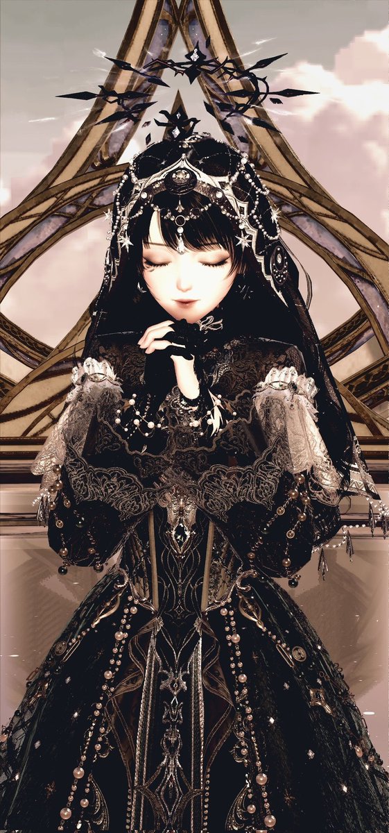 The Evernight Goddess stands higher than the cosmos
and more eternal than eternity. The Mother of Concealment, The Empress of Misfortune and Horror, Mistress of Repose and Silence. 

#InfinityNikki #infinitynikkitwt #EvernightGoddess #LordOfTheMysteries