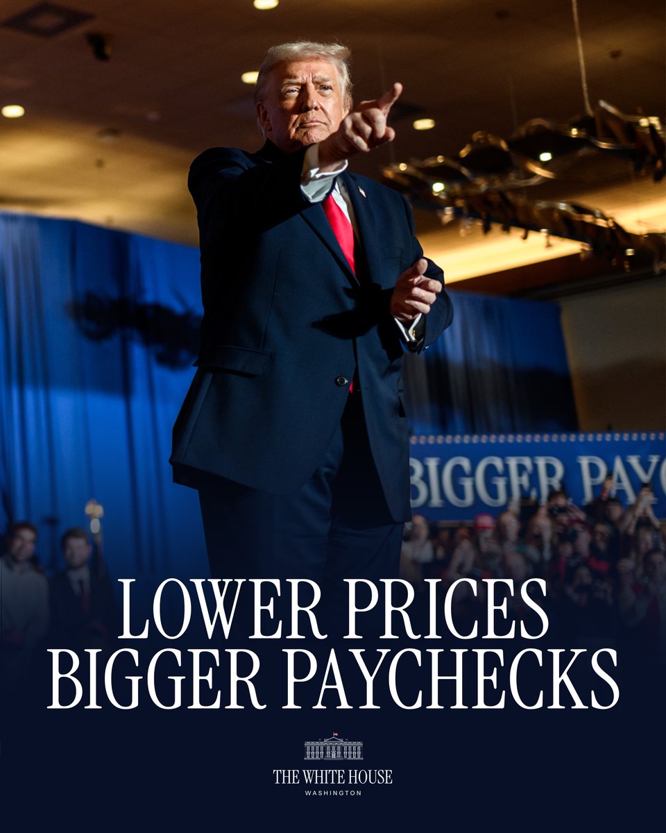 President Trump is repairing 4 years of Radical Left DISASTER by unleashing the greatest economic comeback in history — American jobs increasing, wages up, inflation down, America DOMINATING again! 🇺🇸

More work to be done… but President Trump is JUST GETTING STARTED🔥