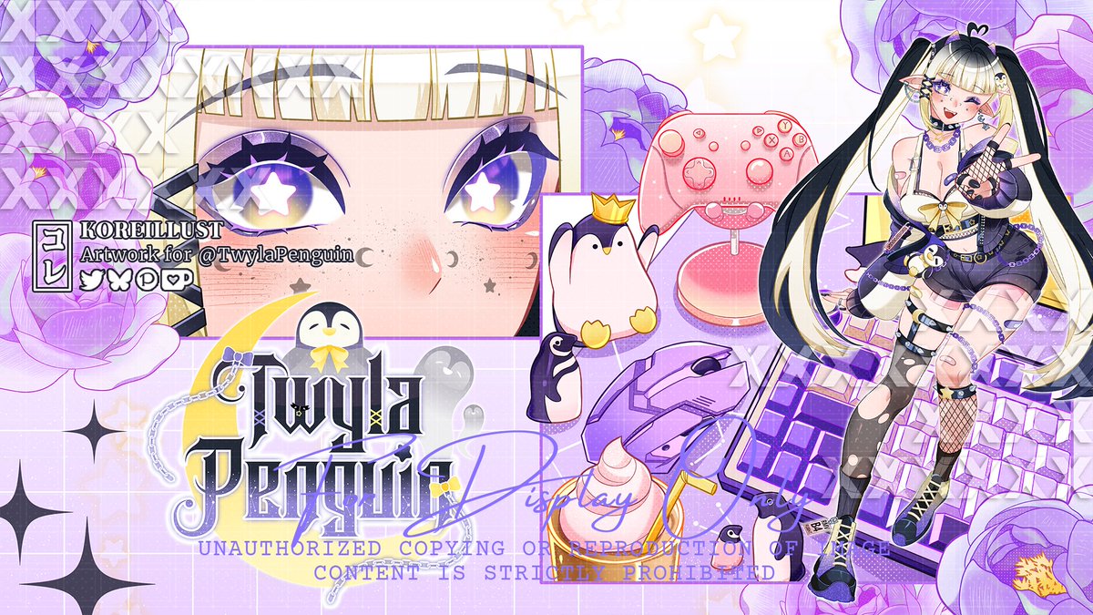 Koreillust's tweet photo. ๐FLOWER PANEL๐
This cute twilight penguin let me draw her super pretty new outfit!! Thank you so much Twyla!๐๐ง
#TwylART #VGenComm https://t.co/CFB4inA63L