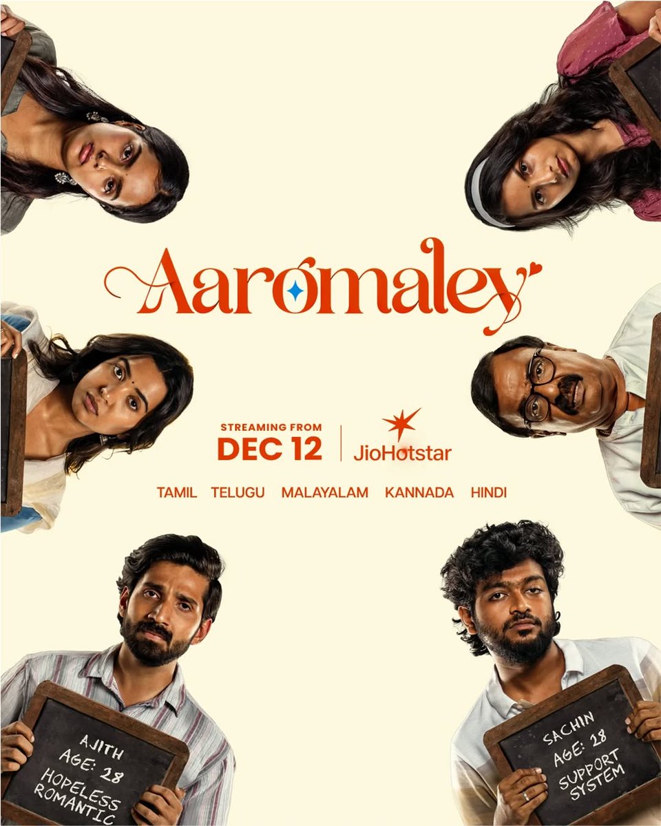 TheCinemaGuidee's tweet photo. #Aaromaley (Tamil) streaming from December 12 on JioHotstar in Tamil, Telugu, Malayalam, Kannada &amp; Hindi !!

#TheCinemaGuidee https://t.co/OKVOl2rK9i