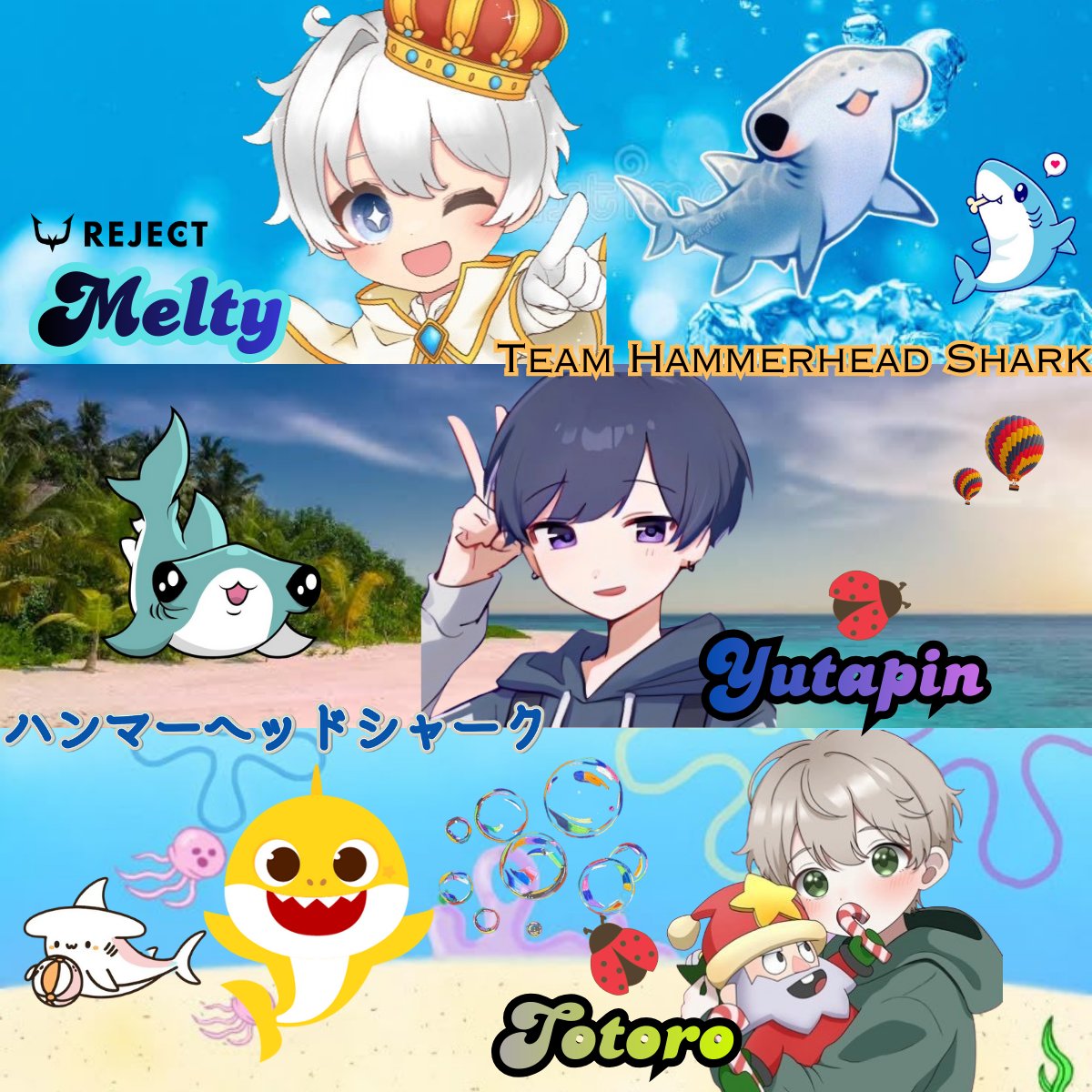 Baby shark dududu 🤗❤️🐞 Team Hammerhead Shark will make