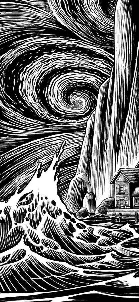 Some detail shots of my The Strange High House in the Mist cover. The colours are gonna be wild! Stay tuned! #hplovecraft #comics #ink