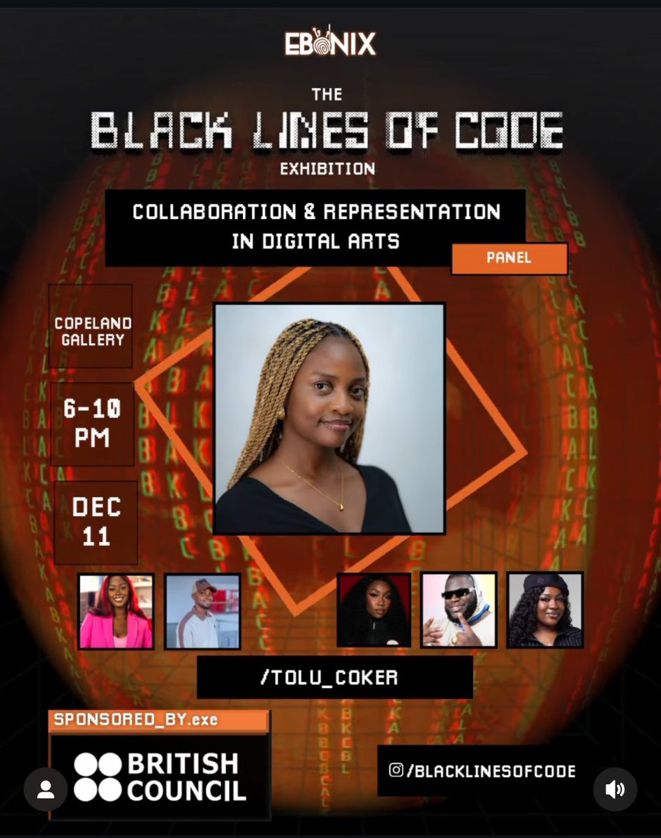 Tolu__Coker's tweet image. Guess who will be exhibiting and talking about her work in London this week? 🇬🇧✨