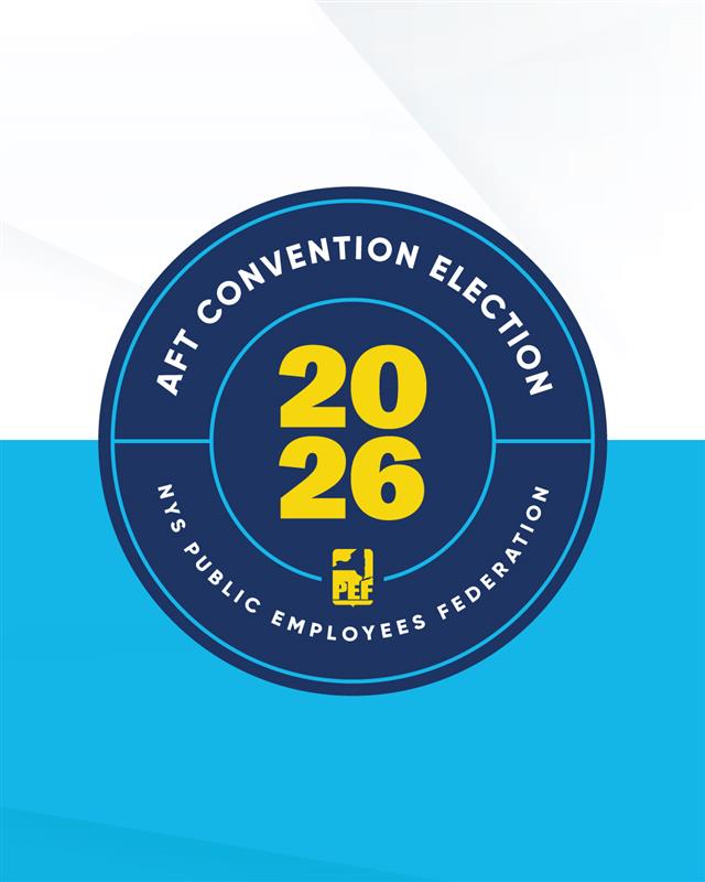 NYSPEF's tweet image. 🚨 Important Reminder 🚨

Petitioning for the 2026 AFT Convention begins Monday, January 12, 2026. An email will be sent with the link to download and complete the petitions.

If you have any questions regarding the AFT Delegate Election process, please contact the PEF Divisions…