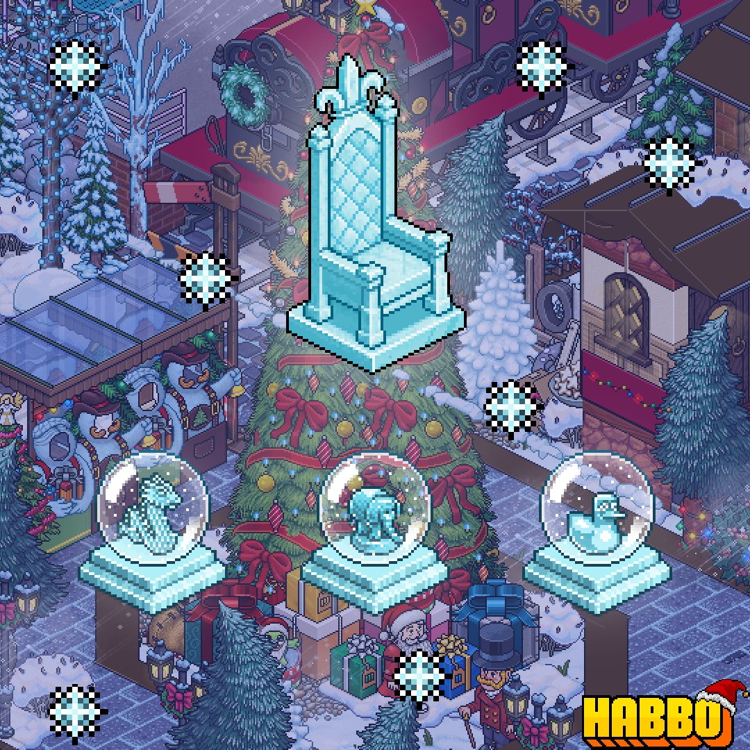 𝗦𝗻𝗼𝘄𝗳𝗹𝗮𝗸𝗲 𝗦𝗲𝗮𝘀𝗼𝗻𝗮𝗹 𝗖𝘂𝗿𝗿𝗲𝗻𝗰𝘆 ❄️

Brrr it's chilly. That must mean the Icy Christmas set is out! 🧊

If you collect all 3 snowglobes and convert them into Relics, you'll be able to claim your BONUS Icy Royal Throne on January 6th. 

Trust us, your pixels
