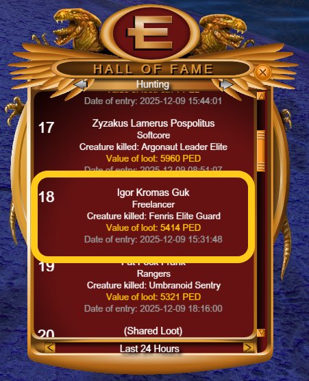 CyreneShawna's tweet photo. 🥳Congratulations to Sephiroth De Strife on the Renegade Hazard Mech HoF and Igor Kromas Guk on the Fenris Elite Guard HoF!!!

#planetcyrene #cyrene #entropiauniverse #entropia #mmo https://t.co/CdLq5Rbm82