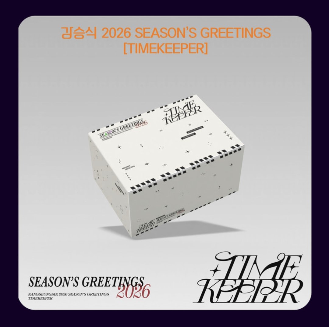 njunsejun's tweet image. [OPEN PO – INA GO]
KANG SEUNGSIK 2026 SEASON'S GREETINGS &amp;lt;TIMEKEEPER&amp;gt;

💰 790k || DP 630k
✅ Est. EMS+Tax (700gr)
❌️ Packing

📍 Tangerang
🗓 CLOSE: 25 Des 2025 - 17.00 WIB
📩 DM for order